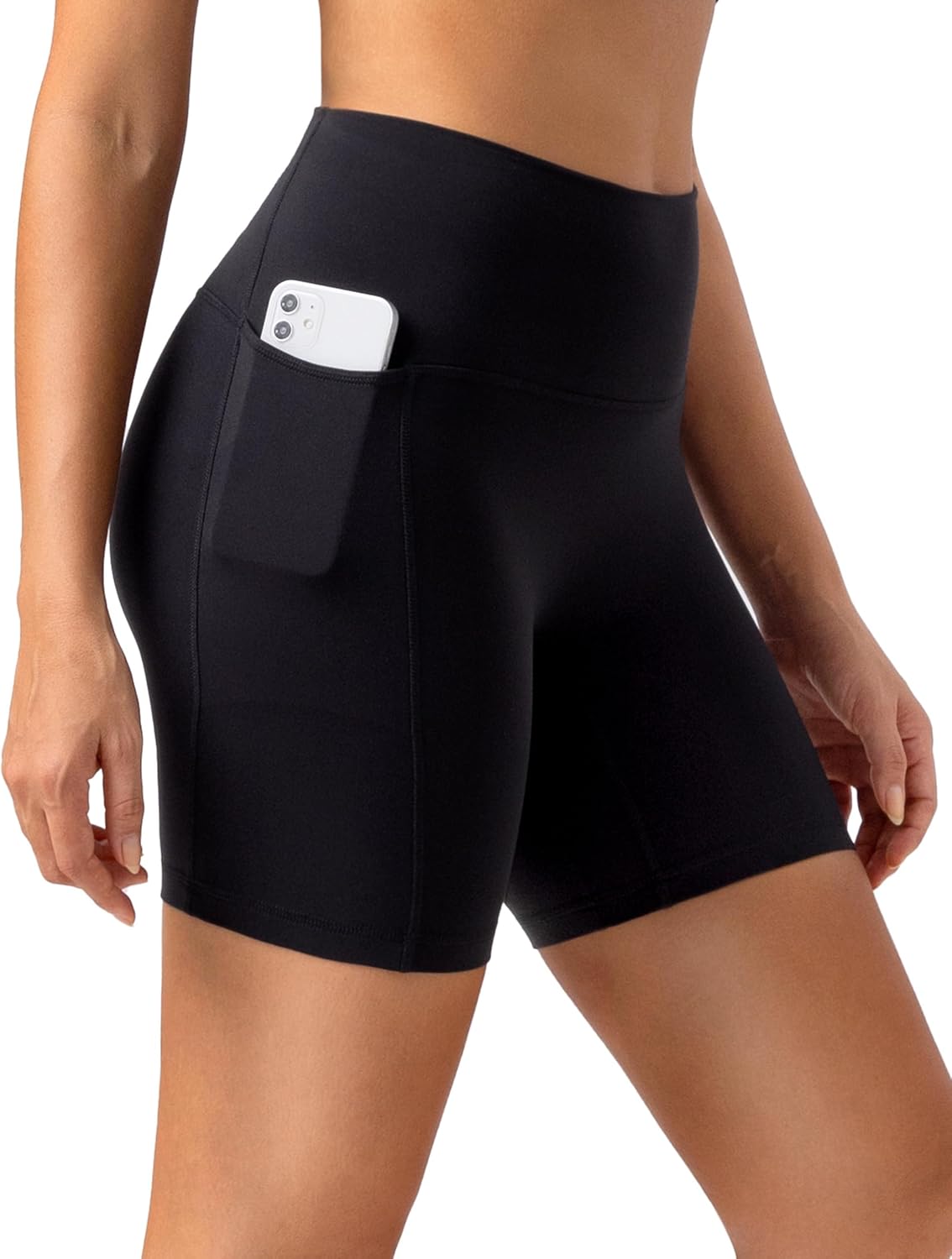 No Front Seam High Waist Biker Shorts with Pockets for Women 6& Tummy Control Yoga Short No Front Seam High Waist Biker Shorts with Pockets for Women 6& Tummy Control Yoga Short