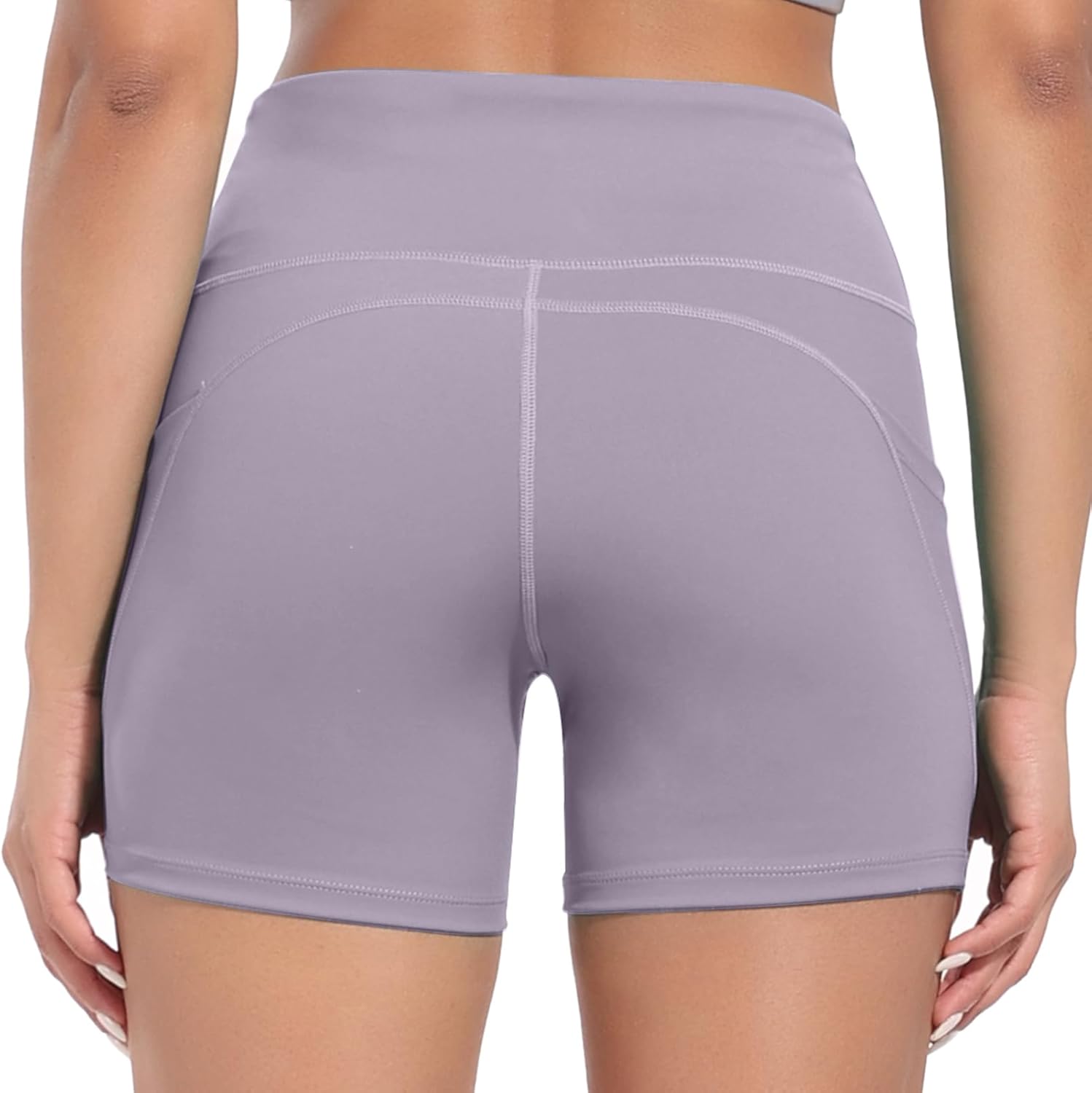 Women's High Waist Yoga Shorts with Side Pockets Tummy Control Fitness Athletic Running Gym Workout Biker Shorts Women's High Waist Yoga Shorts with Side Pockets Tummy Control Fitness Athletic Running Gym Workout Biker Shorts