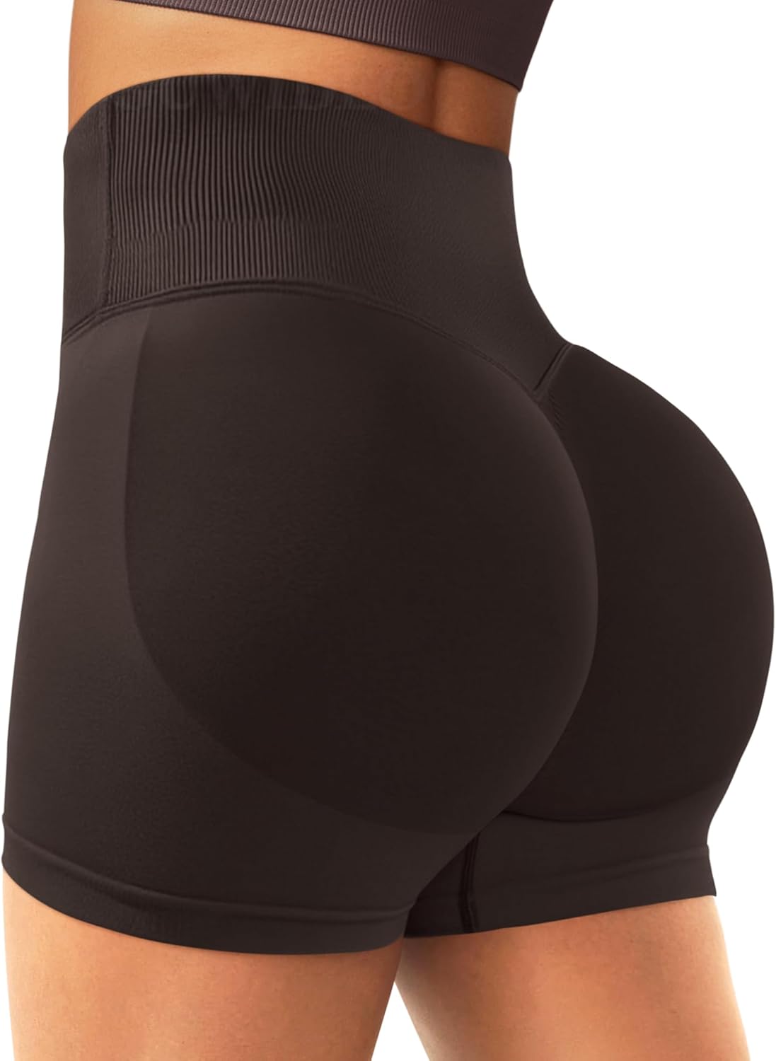 Scrunch Butt Lifting Shorts for Women Seamless Workout Crossover V Cross Waist Yoga Gym Shorts Scrunch Butt Lifting Shorts for Women Seamless Workout Crossover V Cross Waist Yoga Gym Shorts