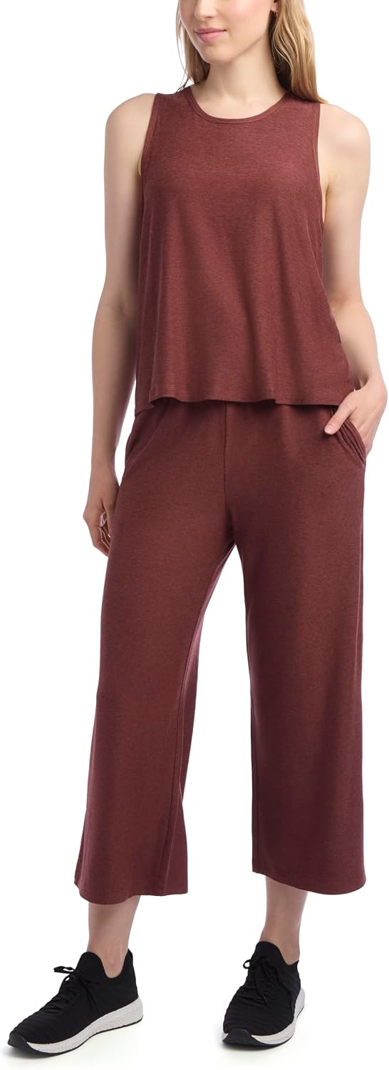 womens 3 Pack Butter Soft Racerback Tank Flowy Shorts and Crop Wide Leg Pant Matching Set womens 3 Pack Butter Soft Racerback Tank Flowy Shorts and Crop Wide Leg Pant Matching Set