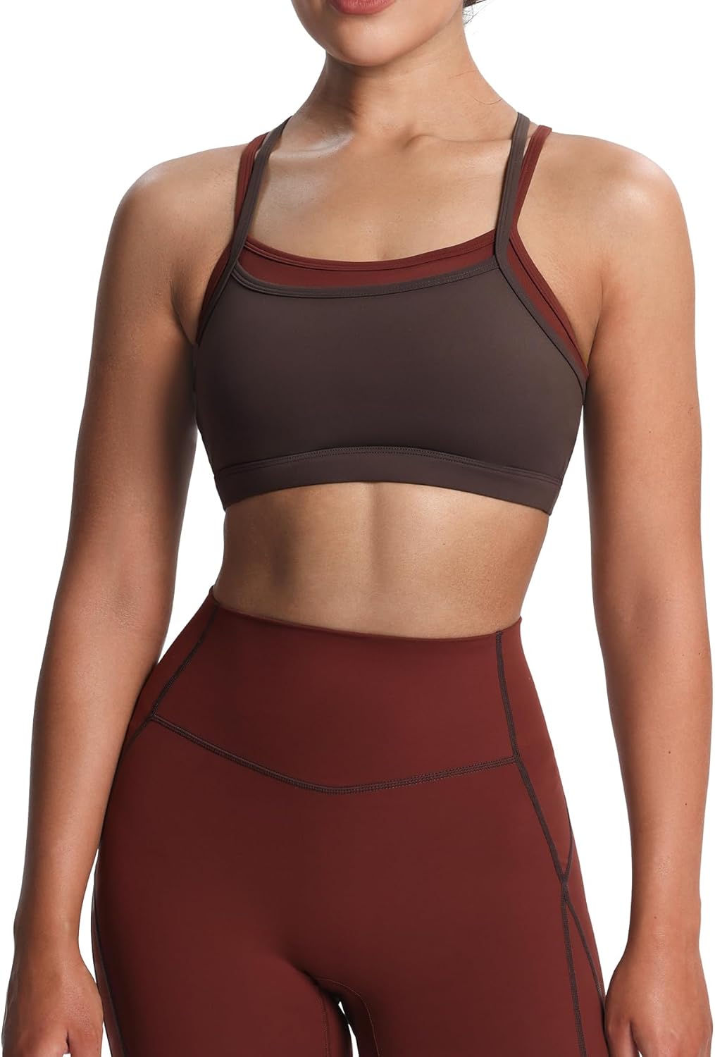 Women's Workout Sports Bras Takes Two Bra High Impact Training Fitness Running Yoga Crop Tank Women's Workout Sports Bras Takes Two Bra High Impact Training Fitness Running Yoga Crop Tank