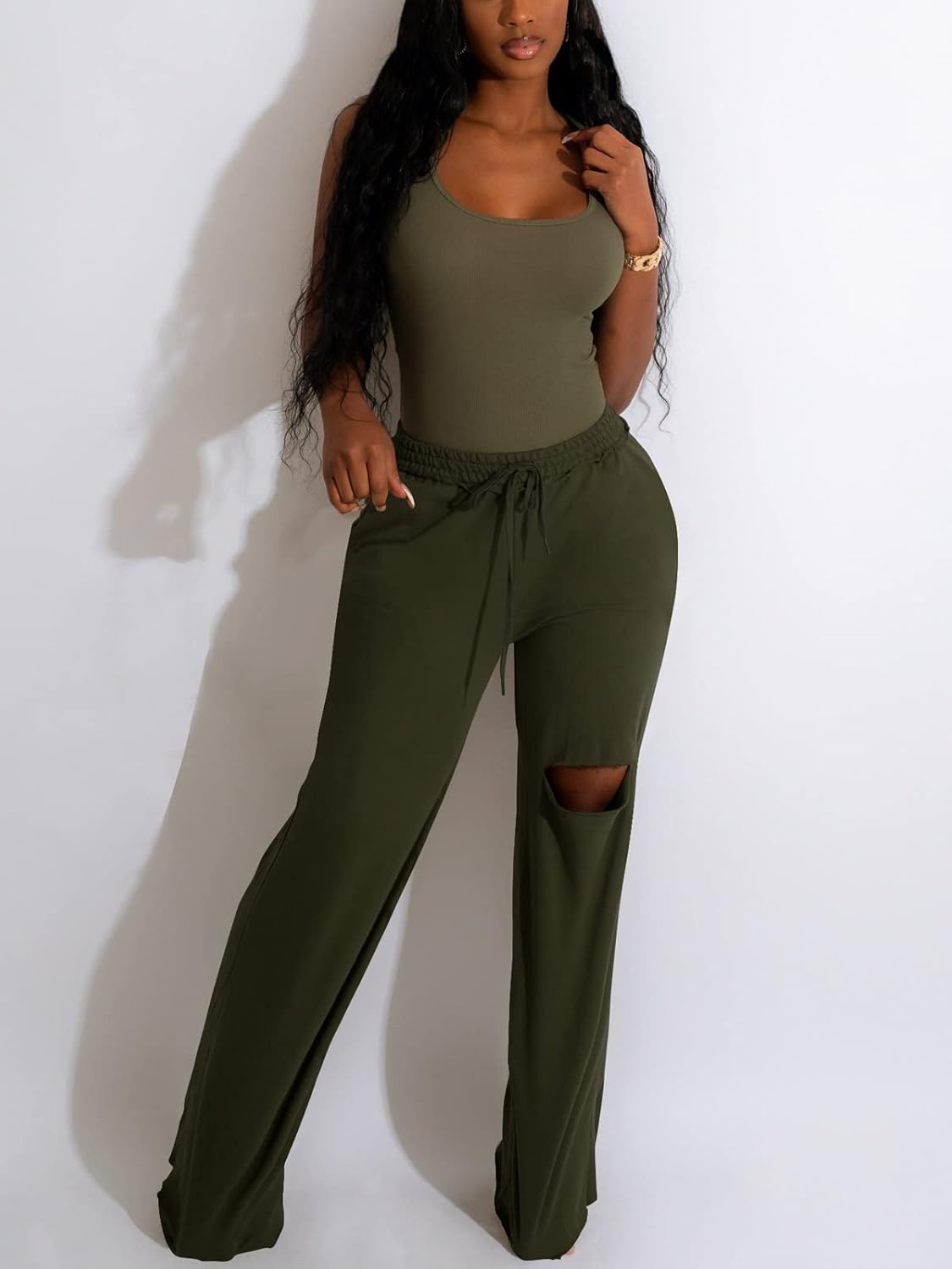 Two Piece Outfits For Women Casual Sleeveless Sweat Suits Two Piece Outfits For Women Casual Sleeveless Sweat Suits