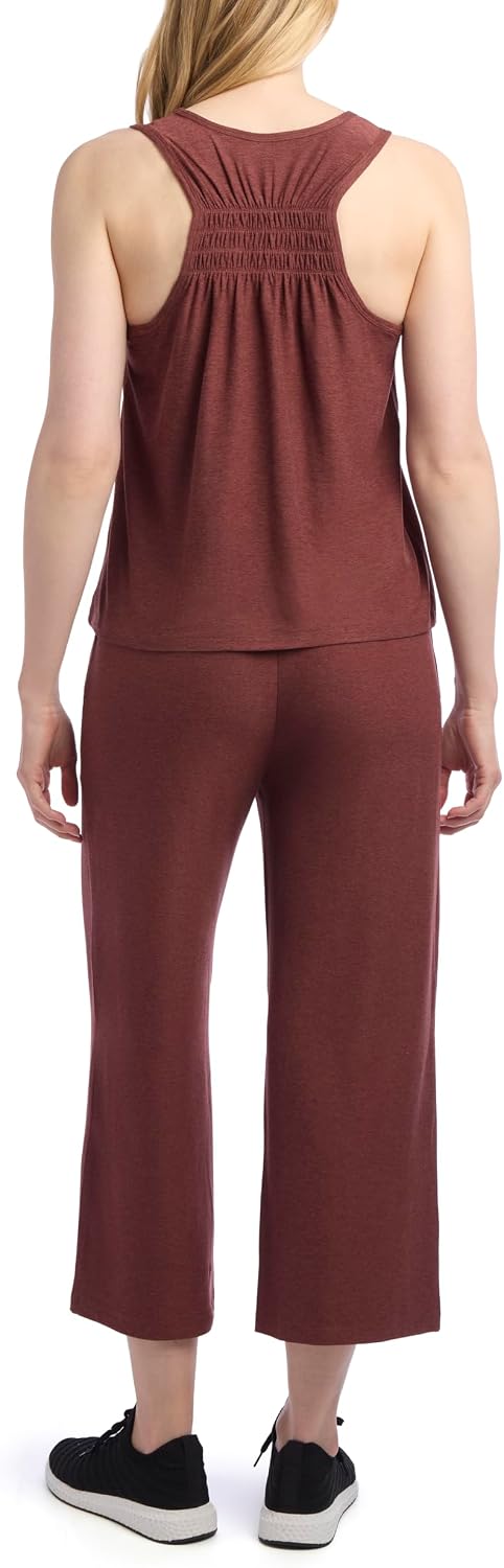 womens 3 Pack Butter Soft Racerback Tank Flowy Shorts and Crop Wide Leg Pant Matching Set womens 3 Pack Butter Soft Racerback Tank Flowy Shorts and Crop Wide Leg Pant Matching Set