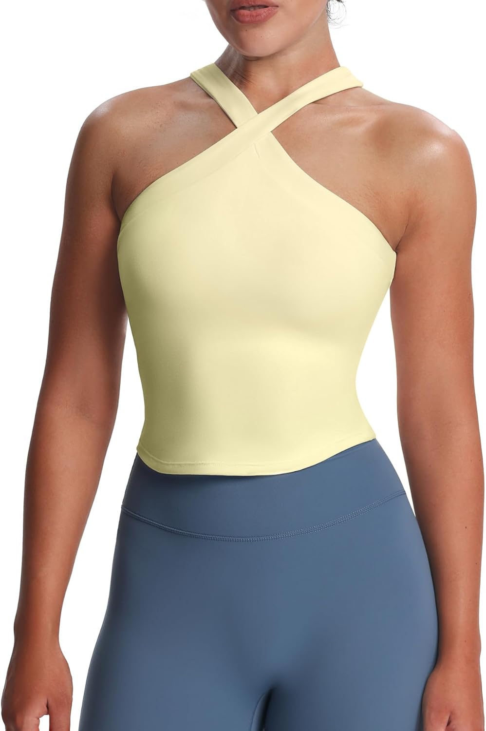 Women's Workout Cross-Neck Sport Bras Fitness Bra Yoga Crop Tank Women's Workout Cross-Neck Sport Bras Fitness Bra Yoga Crop Tank