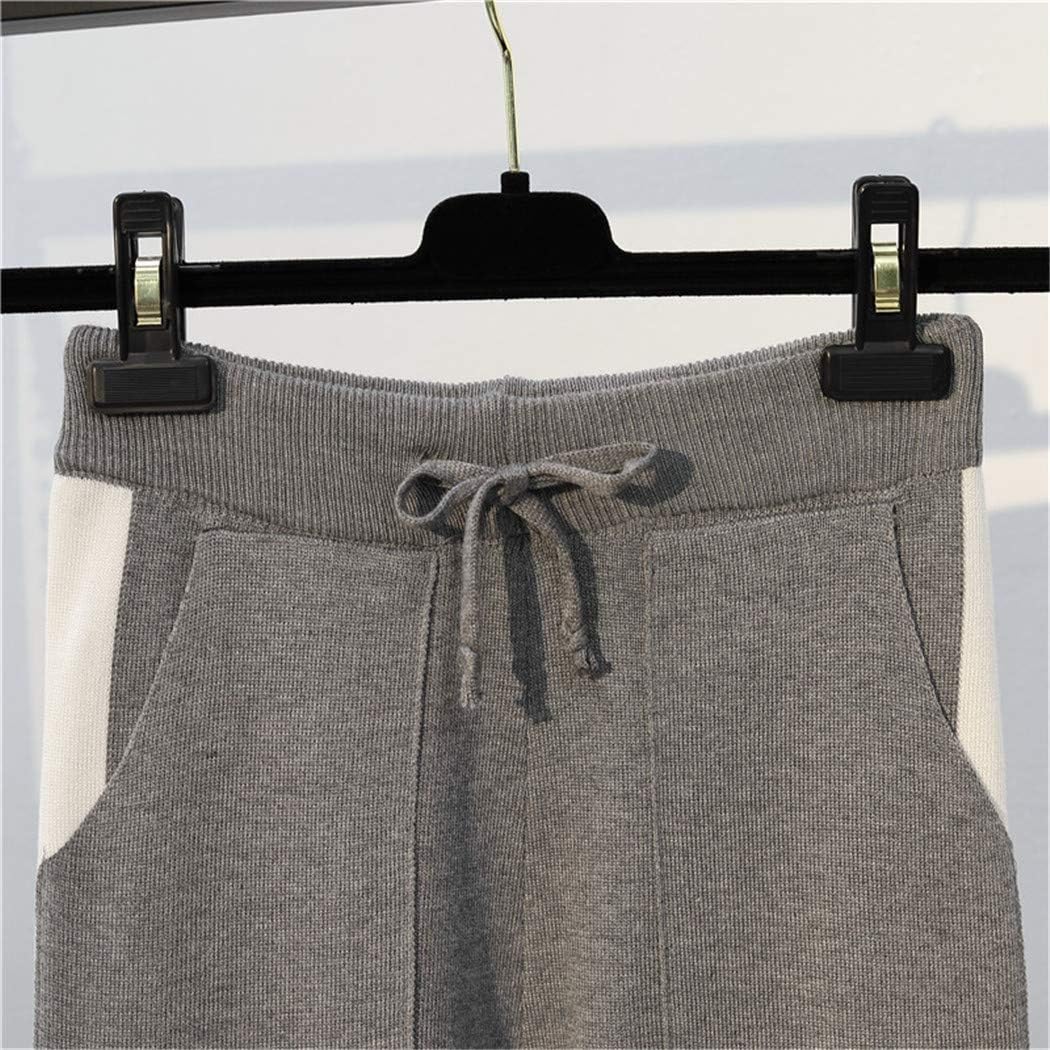 Winter Women Tracksuits Knitted Pullovers Sweater Long Sleeve Harem Pants Set, Stripe Knit Jumper Tops and Pants Winter Women Tracksuits Knitted Pullovers Sweater Long Sleeve Harem Pants Set, Stripe Knit Jumper Tops and Pants
