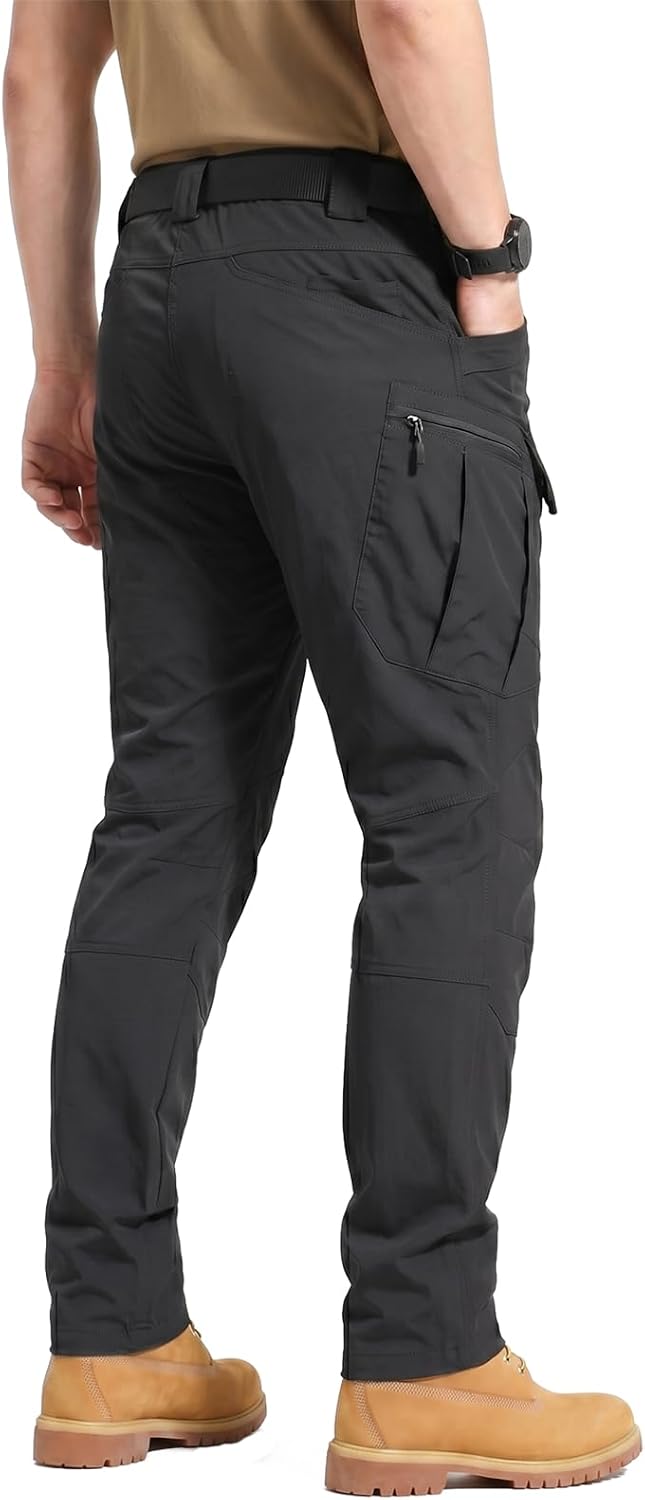 Men 's Lightweight Tactical Cargo Pants Water-Resistant 4-Way Stretch-Pockets Quick Dry Hiking Outdoor Pants Men 's Lightweight Tactical Cargo Pants Water-Resistant 4-Way Stretch-Pockets Quick Dry Hiking Outdoor Pants