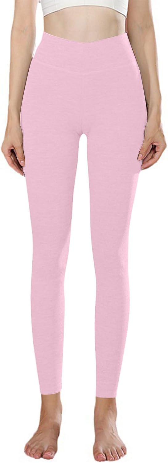 Workout Leggings for Women High Waisted Tummy Control Butt Lift Yoga Trousers Lightweight Athletic Running Pants