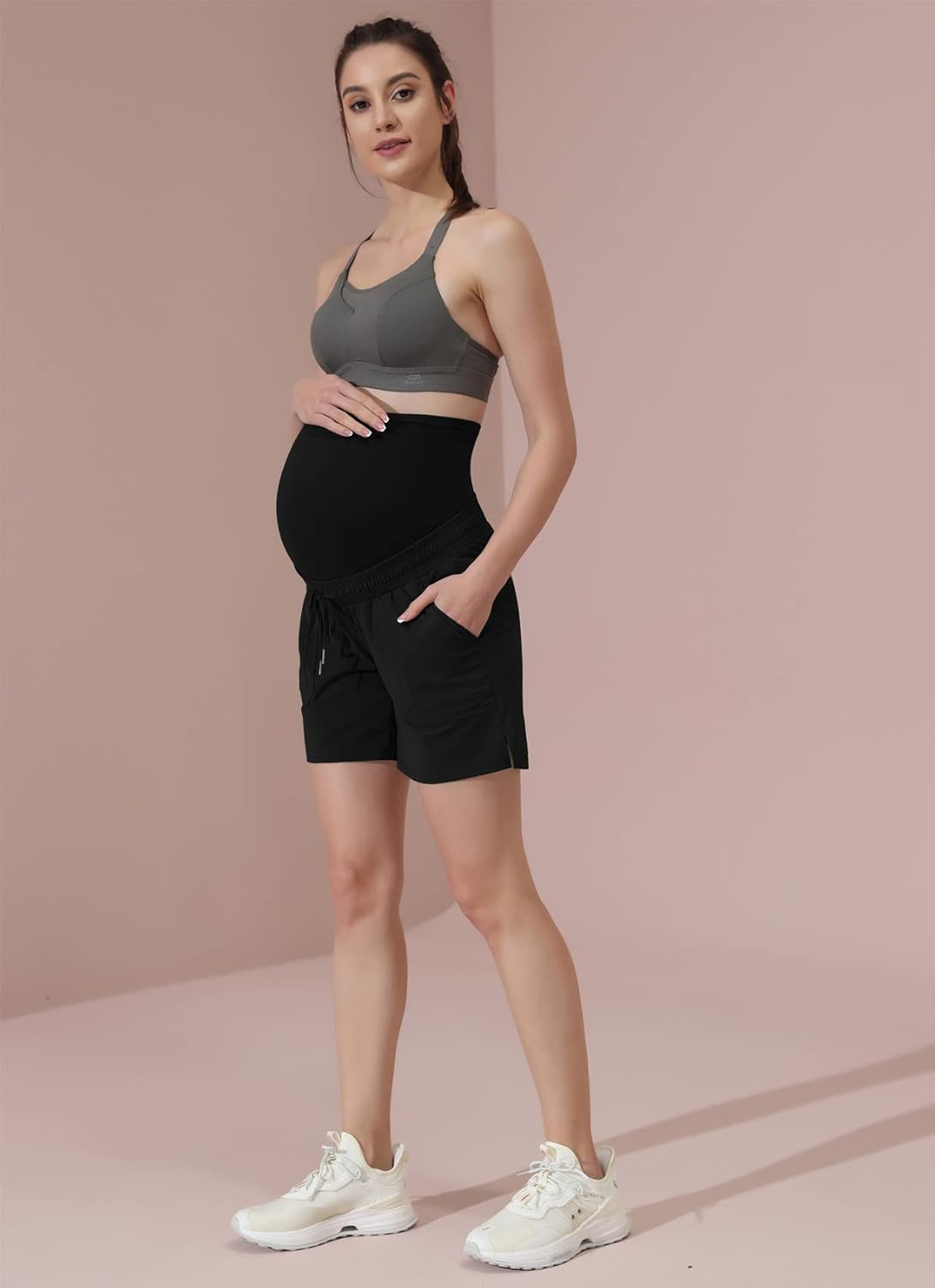 Maternity Hiking Shorts Quick Dry Waterproof 5 Workout Sports Shorts Outdoor Casual Maternity Hiking Shorts Quick Dry Waterproof 5 Workout Sports Shorts Outdoor Casual