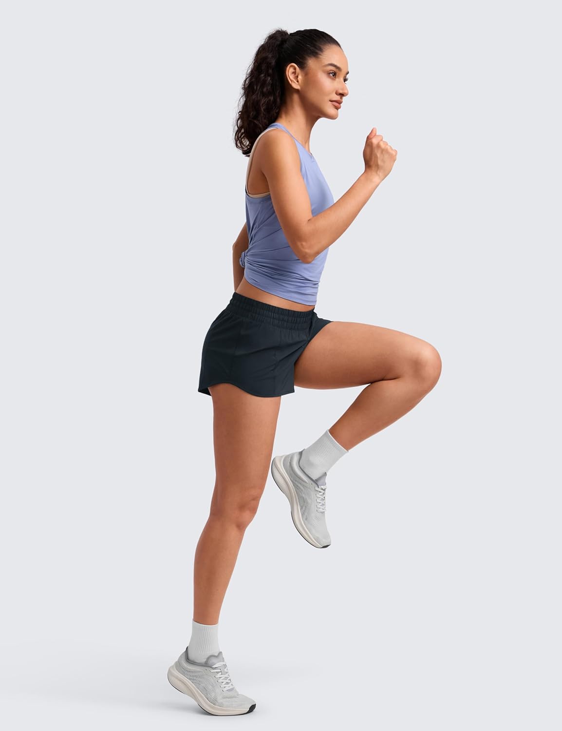 Low Waisted Running Shorts for Women-Mesh Liner Quick Dry for Workout Sport Athletic with Zipper Pocket True Low Waisted Running Shorts for Women-Mesh Liner Quick Dry for Workout Sport Athletic with Zipper Pocket True