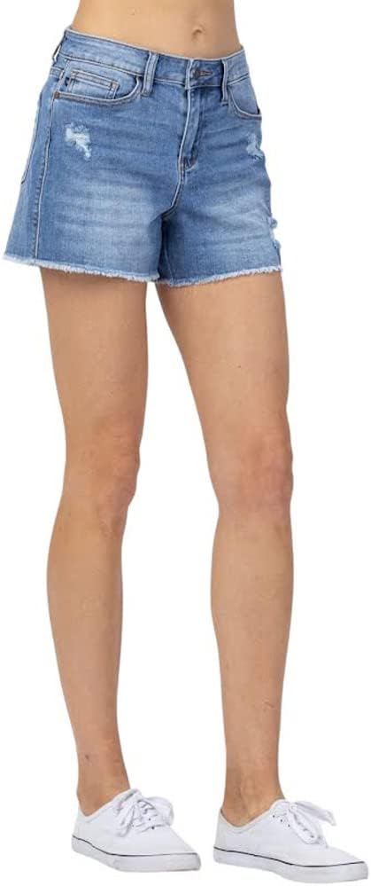 Judy Womens High Waist Distressed Cutoff Shorts Style as1 Alpha x l Regular Regular