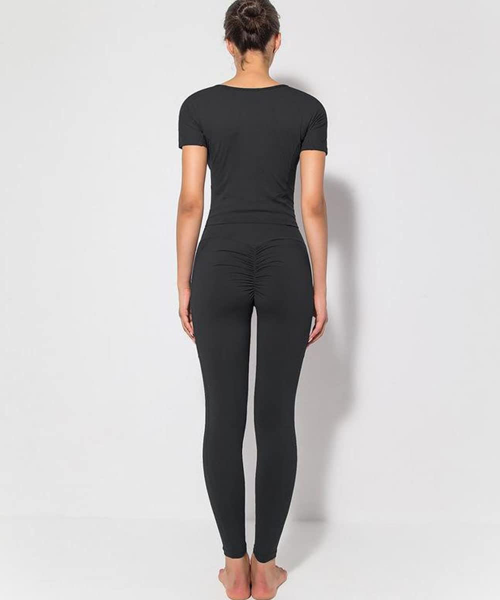 Workout Yoga Outfits Sets for Women 2 Piece Pocket Butt Lifters Leggings Nude Tracksuit Workout Yoga Outfits Sets for Women 2 Piece Pocket Butt Lifters Leggings Nude Tracksuit